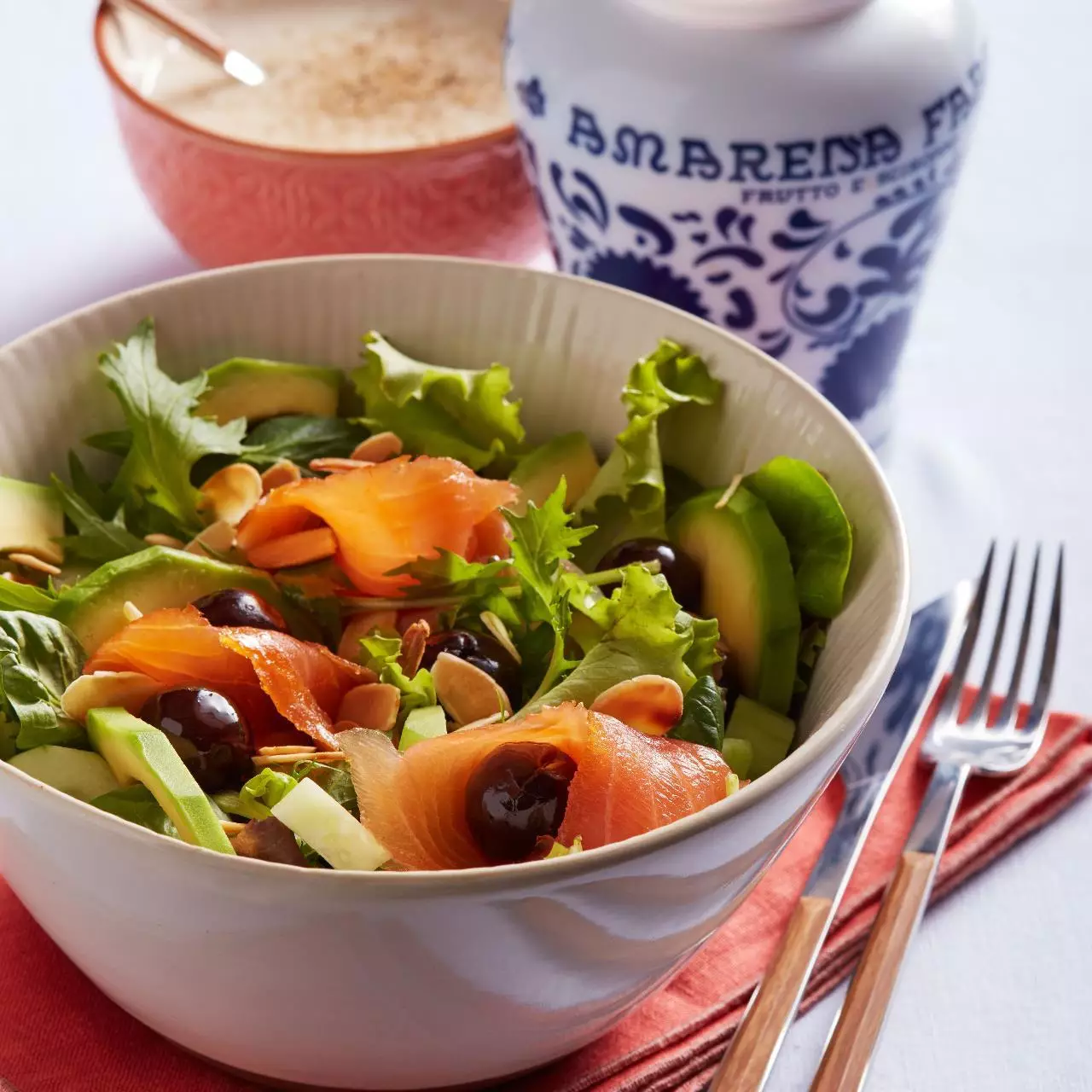 Avocado and salmon salad